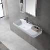 Раковина Vincea Solid Surface VWB-6S590MW из искусственного камня, 900x400x120, подвесная, цвет белый матовый