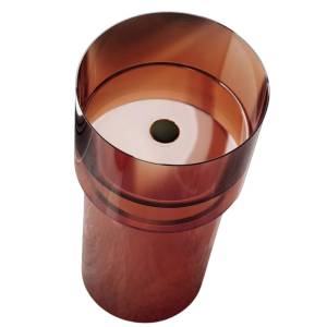 Раковина Abber Kristall AT2701Opal-H напольная, прозрачная, 45 см