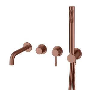 Смеситель для ванны с душем Boheme Uno Brushed Bronze 464-3-BRB