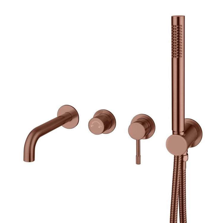 Смеситель для ванны с душем Boheme Uno Brushed Bronze 464-3-BRB