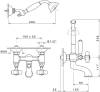 Смеситель для ванны с душем Nicolazzi Tradizionale 1402CR18 хром фото 3