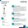 Душевая стойка Milardo Ideal Spa ILSBLTHM89 черный матовый фото 6