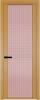 Межкомнатная дверь Profil Doors 2 AGP цвет профиля Золото, стекло безопасное 6 мм мору розовое 700x2000