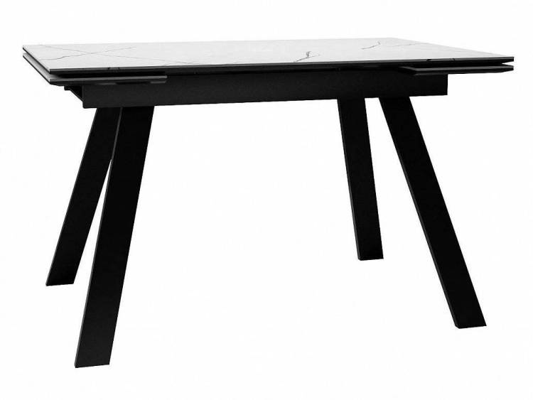 Стол Дик DKL140 00-00072999 керамика белый мрамор/опоры черные (2 уп.)
