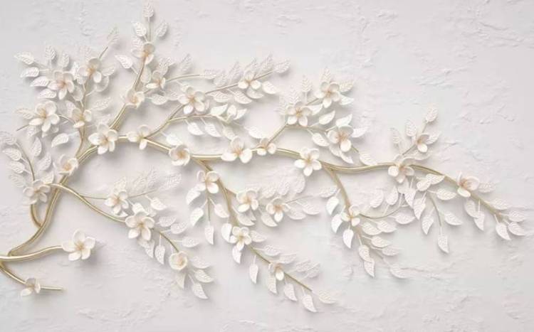 3D Фотообои Artegrafico «Золотая ветка с резьбой» FANT-043 канвас