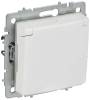 Розетка 1-местная с заземлением, шторками и крышкой IEK Brite BR-R16-16-44-K91 арктический белый