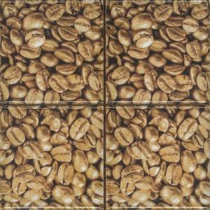 Панно Absolut Keramika Monocolor ABS0588 Set Coffee Beans 02 (4pzs) 10x10