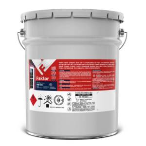 Эмаль алкидная атмосферостойкая Faktor ПФ-115 полуматовая красная 20 кг