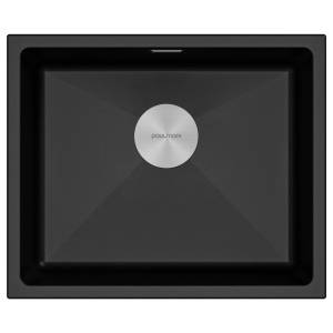 Мойка кухонная Paulmark Lumi 55Uni LU55-BL Черный Гранит, 55.5x46