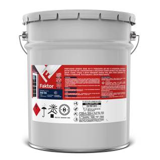 Эмаль алкидная атмосферостойкая Faktor ПФ-115 полуматовая красная 20 кг