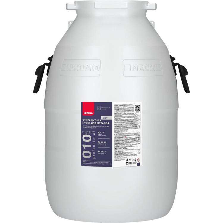 Краска огнезащитная для металла Neomid Metal белая 60 кг