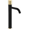 Смеситель для раковины Boheme Stick 122-BG Black Diamond Gold