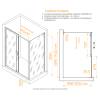 Душевой уголок RGW Classic CL-133 060913349-31 профиль хром, стекло тонированное, 140x90x195 фото 3