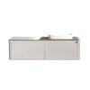 Тумба с раковиной Black&White U915.1400R серый, 140x40x55