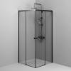 Душевой уголок Am.Pm X-Joy W94G-403-9090-BT1K профиль черный матовый, стекло прозрачное, 90x90x190 фото 5