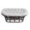 Диван Tetchair Mamasan 23/02 W 25284 Antique brown, ткань, серо-бежевая 3м 16/2 фото 3