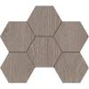 Мозаика Estima Kraft Wood 70622 Mosaic/KW02_NR/25x28.5x10/Hexagon Light Grey Hexagon 25x28.5