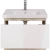 Тумба с раковиной Dreja Perfecto 70 дуб эврика/белый глянец фото 3