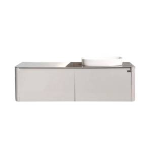 Тумба с раковиной Black&White U915.1400R серый, 140x40x55