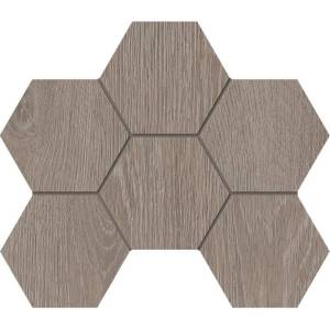Мозаика Estima Kraft Wood 70622 Mosaic/KW02_NR/25x28.5x10/Hexagon Light Grey Hexagon 25x28.5