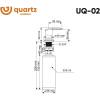 Дозатор для кухонной мойки Ulgran Quartz UQ 02-04 платина фото 2