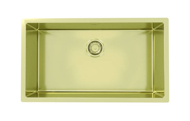 Мойка кухонная Alveus Quadrix Monarch 60 1117478 Gold с донным клапаном, 79x45