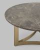 Стол журнальный Stool Group Кассия ECT-292-BRCGS-brown 5105-9 темная керамика 90x90x40 фото 5