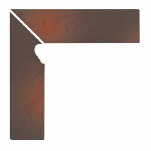 Плинтус Opoczno Shadow Brown Cokol Schodowy 3-D Lewy 8x30