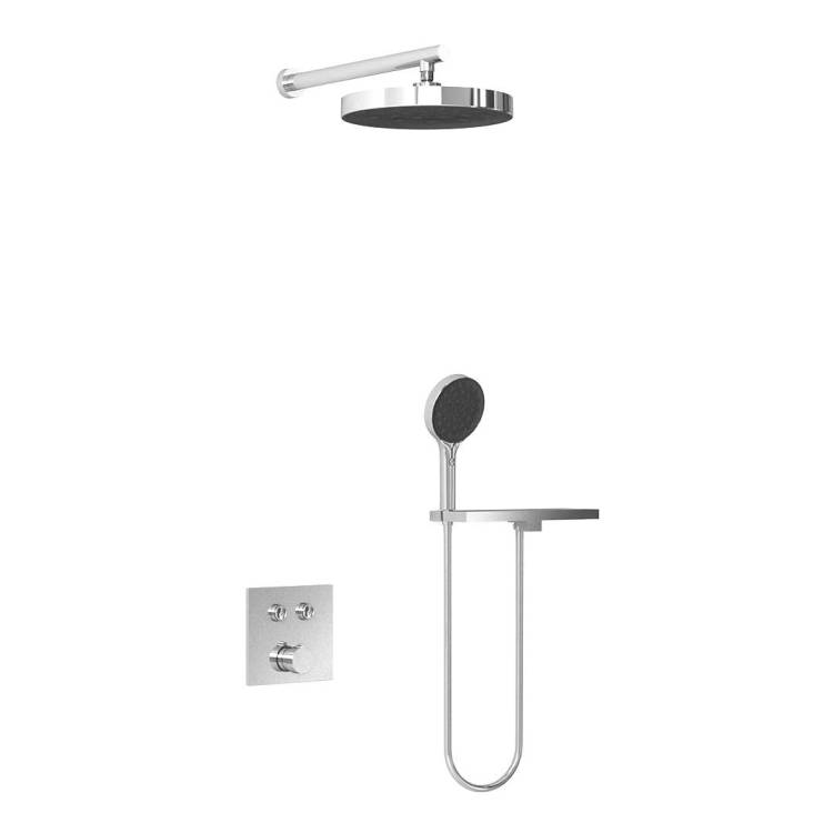 Душевой комплект Vincea Inspire VSFW-4I212RCH встраиваемый, двухрежимный, хром глянцевый