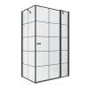 Душевое ограждение NEW TRENDY NEW SOLEO BLACK R 90x90x195 K-0581 (черный)
