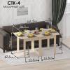 Стол-книжка МФ Jazz СТК 4М СТК-4М Дуб молочный фото 4