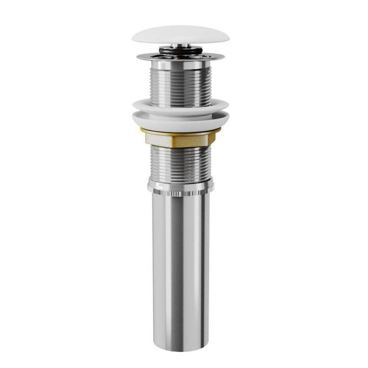 Выпуск для раковины D&K DC9016 1/4" клик-клак, белая крышка
