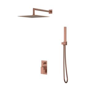 Душевой комплект Boheme Qubic 474-3-BRB бронзовый брашированный