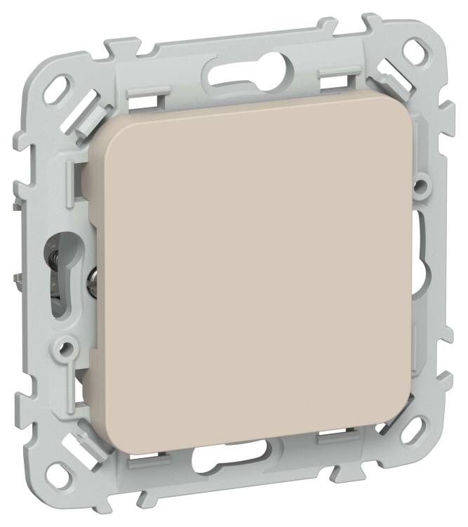 Заглушка с суппортом IEK Flite FI-PL10-K88 льняной