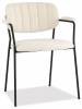 Стул Stool Group Кэрол FDC9005 DC2635-1A white букле белый, черные ножки