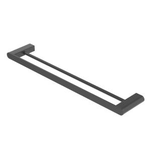 Полотенцедержатель Cezares Stylus STYLUS-THD-60-NOP двойной, черный матовый