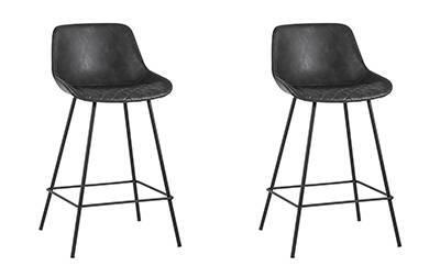 Набор из 2 полубарных стульев Stool Group Texas 9090C X2 серый