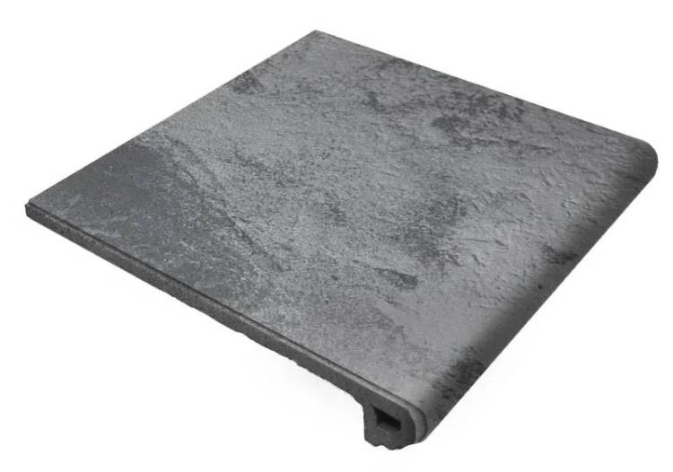 Ступень Gres de Aragon Metal 906860 Peldano Redondo Black 32.5x33