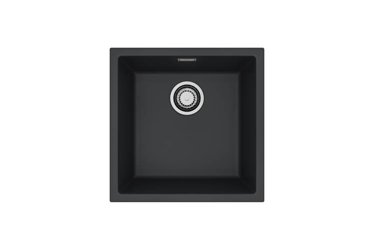 Мойка кухонная Alveus Granital Omni 20 1150049 Deep Black-G90 с сифоном, 45x45