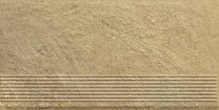 Ступень Paradyz Eremite Beige Stopnica Prosta Struktura Mat 30x60
