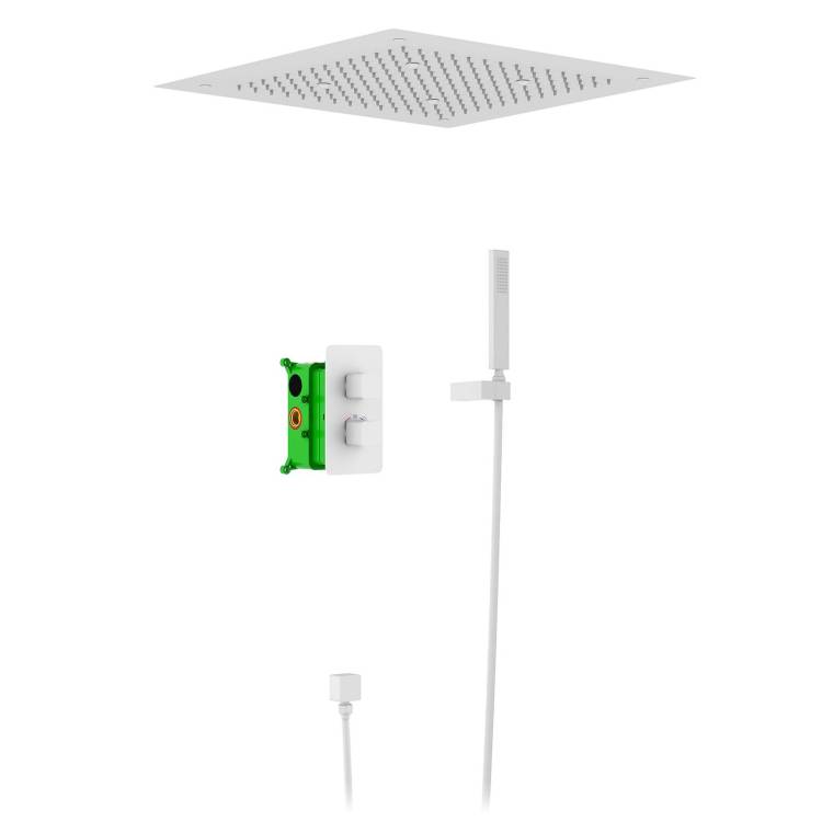 Душевая система Timo Petruma SX-5029/16SM с термостатом, белый матовый