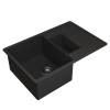 Мойка кухонная Uperwood Quartz UPD-05 3910202119 черная, 78x51 фото 4
