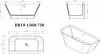 Акриловая ванна BelBagno BB19-1500-750 150x70 фото 4