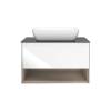 Тумба под раковину Kerama Marazzi Plaza Modern PLB.M.80.1\WHT подвесная 80 белый 1 ящик + полка