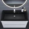 Раковина Uperwood Classic Quartz 291030027 черная матовая, космос, 90x45 фото 5