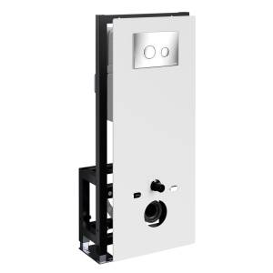 Система инсталляции для унитазов Wasserkraft Glan 66TLT.010.ME.WH.CH01 клавиша хром