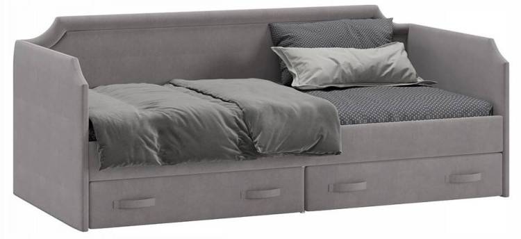 Кровать односпальная Трия Кантри TRI_224140 Светло-серый