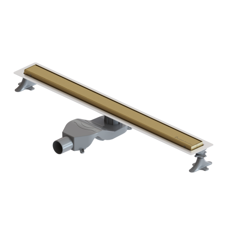 Душевой лоток Boheme Premium Linear 982-80-MG 80см, нерж.сталь золото