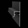 Теневой плинтус Ликорн С-22.2.3 RAL 9005 Черный крашенный 2500x55x12
