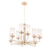 Подвесная люстра Crystal Lux GLORIA SP9 BRASS фото 3